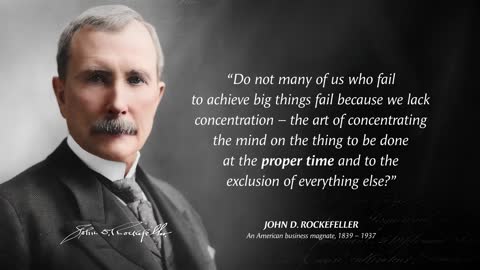 Quotes by John Rockefeller that are better known in youth and encourage not to look back in old age