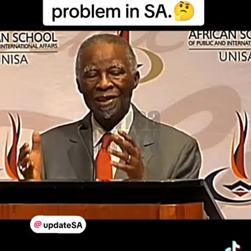 Immigrants are not cause of SA problems. Mbeki