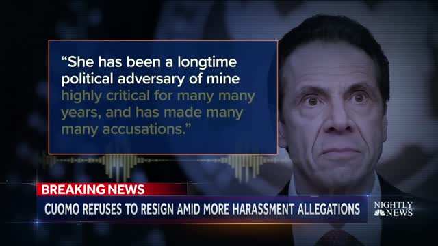 Two More Women Accuse Gov. Cuomo Of Inappropriate Behavior NBC Nightly News