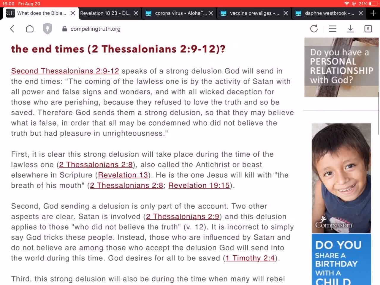 BRASS TACKS-STRONG DELUSION