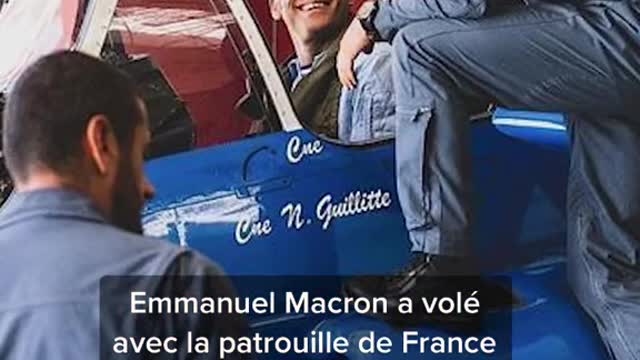 Emmanuel Macron flew with the France patrol before July 14