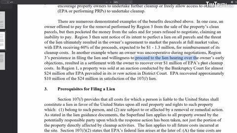 LAND GRAB: Govt Seizes Contaminated Property If Owners Can't Pay EPA Clean Up Extortion Fees!