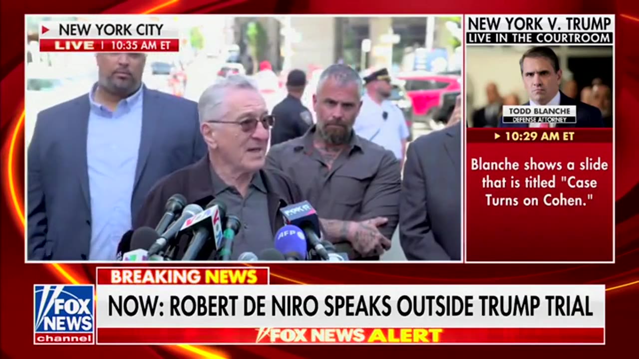 Robert De Niro Invokes 9/11 Terrorists to Criticize Trump