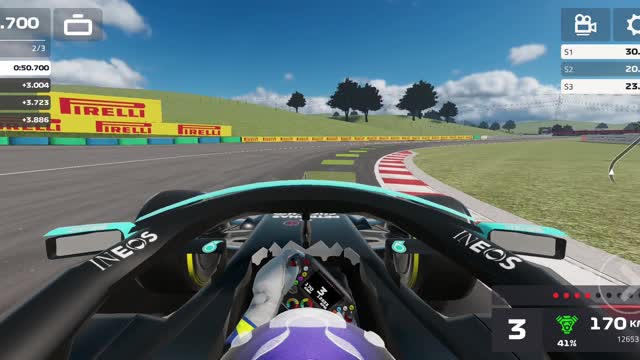 f1 mobile racing career mode-Mercedes-hungaroring