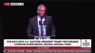 RFK Jr. speaks at Tucker Carlson Live Tour event in Arizona