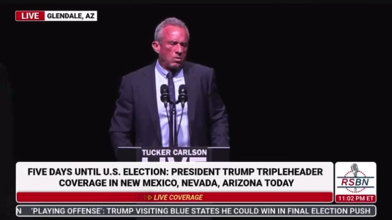 RFK Jr. speaks at Tucker Carlson Live Tour event in Arizona