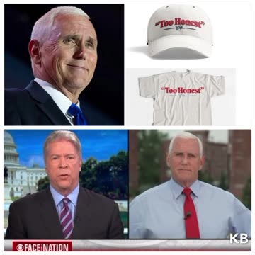 How Awful... Turncoat Liar Mike Pence Launches "Too Honest" Merch for His Campaign