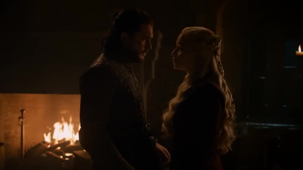 Game of Thrones 8x04 Jon Snow and Daenerys love (You are My Queen) Scene