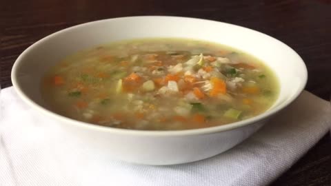 Healthy Vegetable Oat Soup..