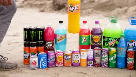 Chupa Chups, Mtn Dew, Fanta, Mirinda and Mentos soda mix Underground-11