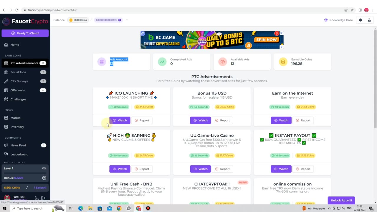 Ads Watching Work From Home To Earn Money Online | Money Great Incom