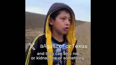 Open Border hurts children - Child abandoned in the middle of nowhere