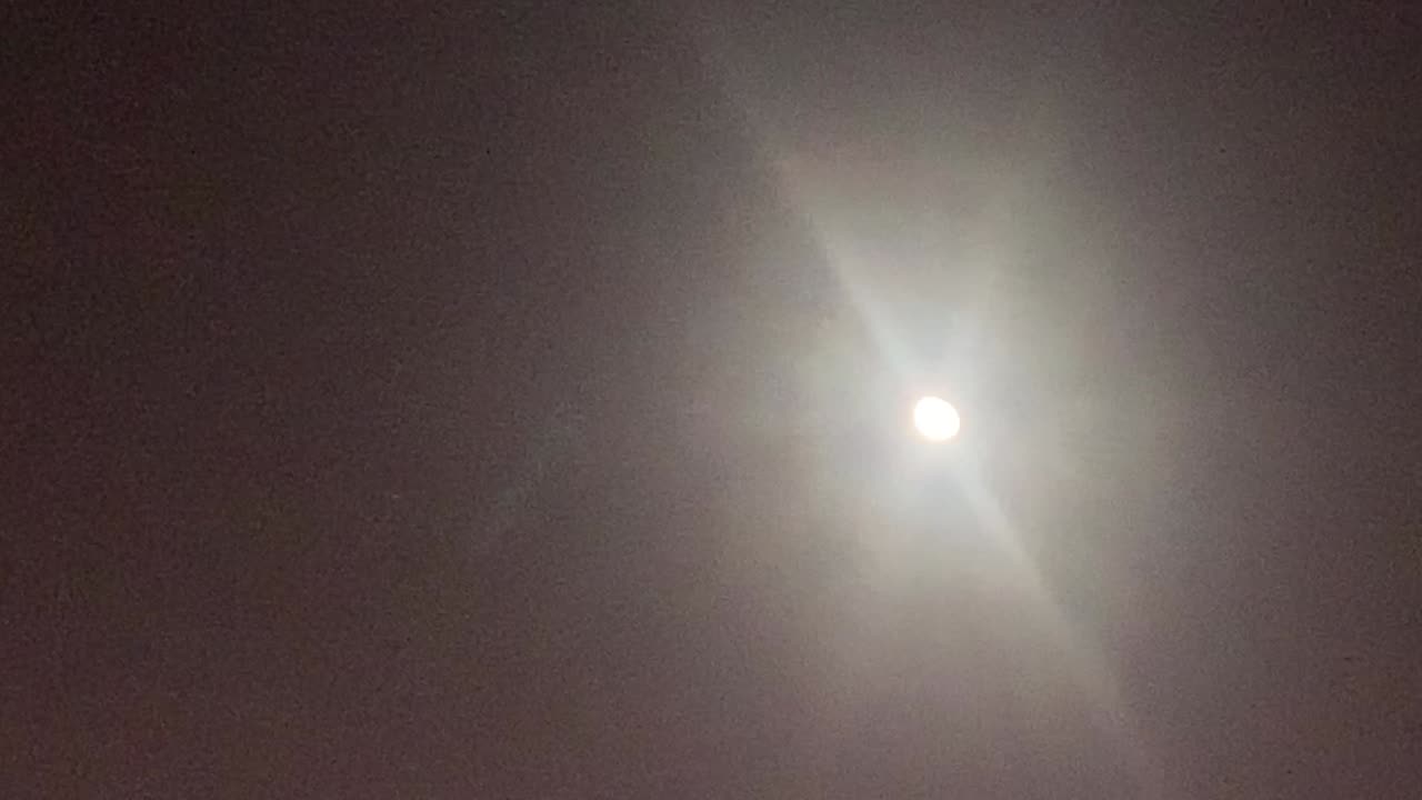 Moon and UFO