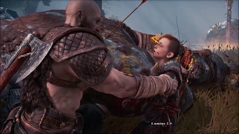 God of War (2018) (PS4) (2) Fighting a Troll & The Stranger