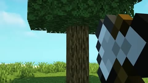 How to grow a Tree in Minecraft #short