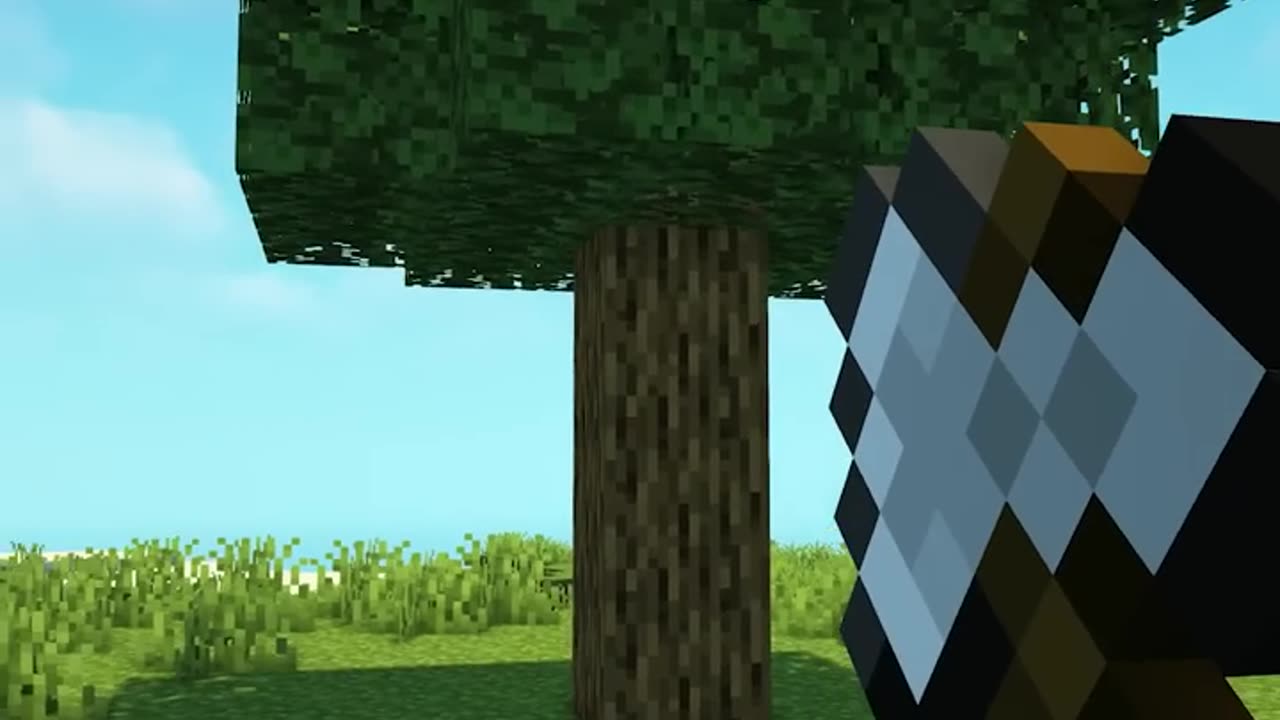 How to grow a Tree in Minecraft #short
