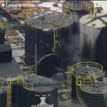 Oil refinery exploded.