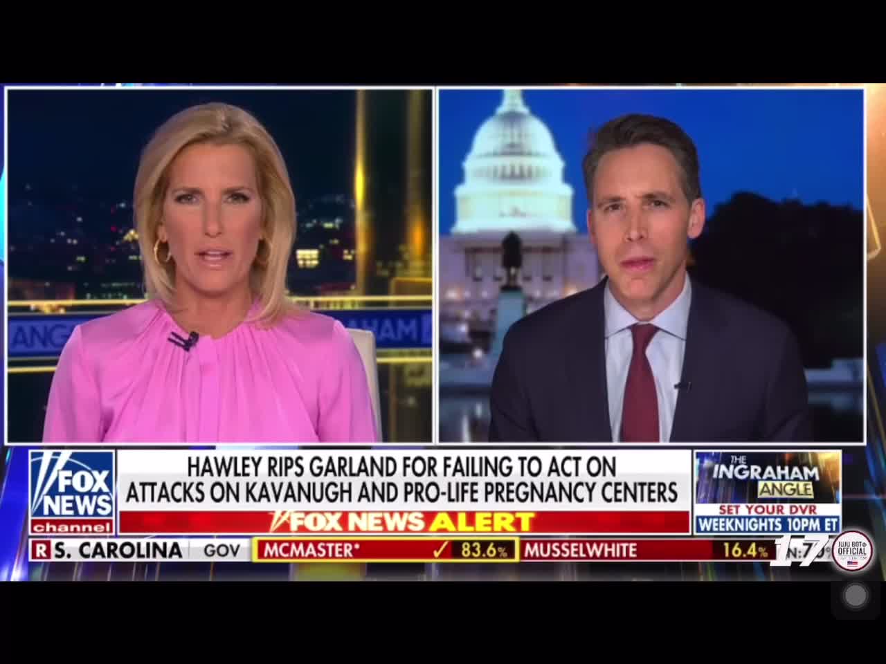 Josh Hawley says no administration has ever eroded the US Constitution like this administration.