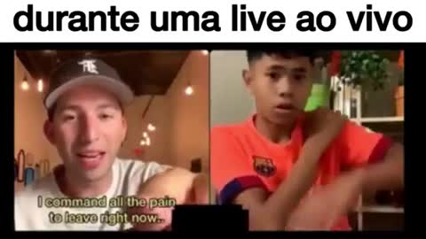 Deus curou na hora em live