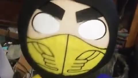 #ASMR Short Mortal Kombat Scorpion Plushie