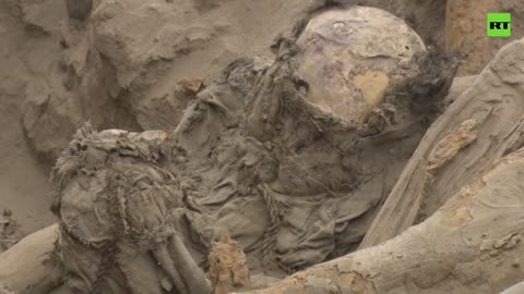 Ancient children's cemetery accidentally unearthed by Lima pipeline workers