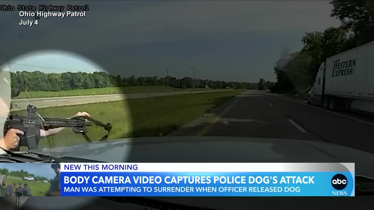 Ohio officers order police dog to attack unarmed man | GMA