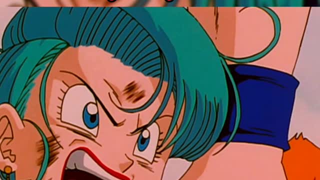 Dragon Ball GT - Grandma Old lady Bulma getting help from the young Saiyans