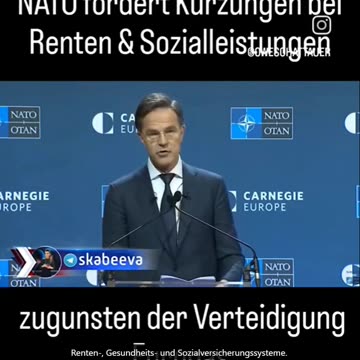 Nato-Generalsekretär Mark Rutte hat die Bürger des Verteidigungsbündnisses dazu aufgerufen, 👉 engUT