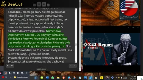 X22 RAPORT🔴🔴🔴odc. 3010a – Agenda Ekonomiczna 47 nabiera teraz rozpędu, czas wszystko odwrócić🔴