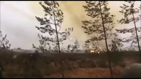 Video Of Massive MLRS Launch From Donetsk Area Ukraine