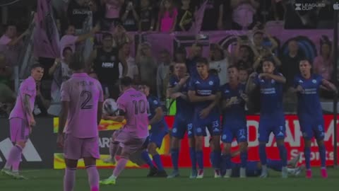 MESSI AMAZING FREE KICK AT INTER MIAMI ⚫🩷