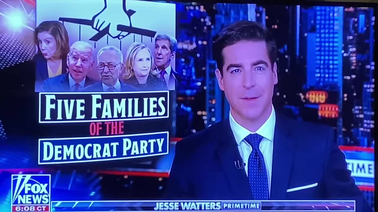 Jesse Waters - 5 Democratic families controlling Political Cash