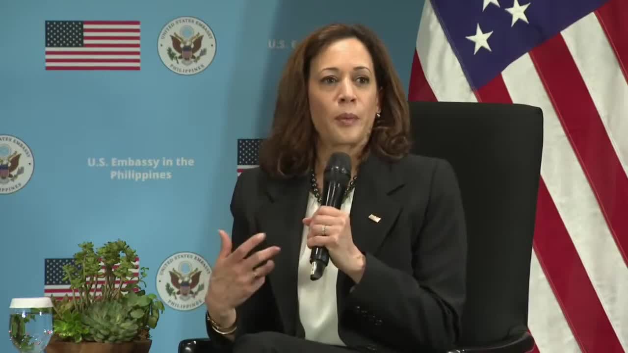 US Vice President Kamala Harris attends town hall on women empowerment