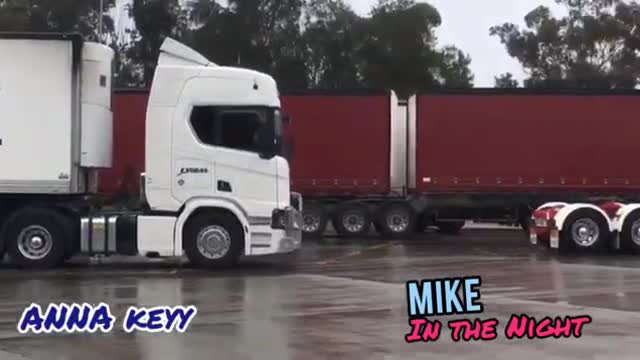 Australian Truckers mobilizing to Canberra - Anna Keyy🔑 for Mike in the Night