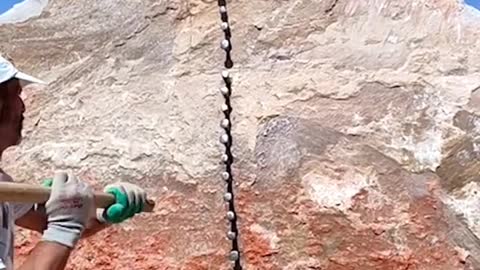 Watch This Guy in Turkey Crack Open a Giant Rock