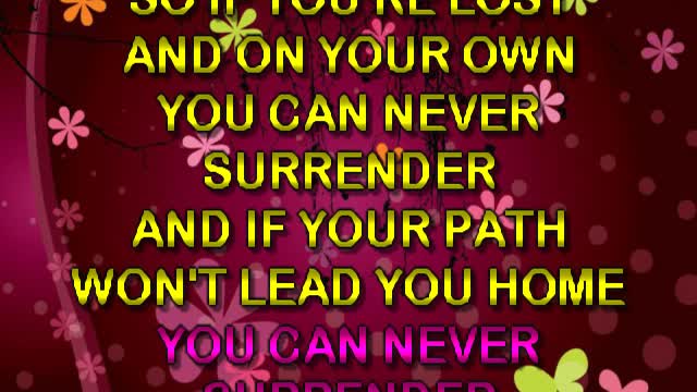 kbkaraokeking Hart,_Corey Never Surrender