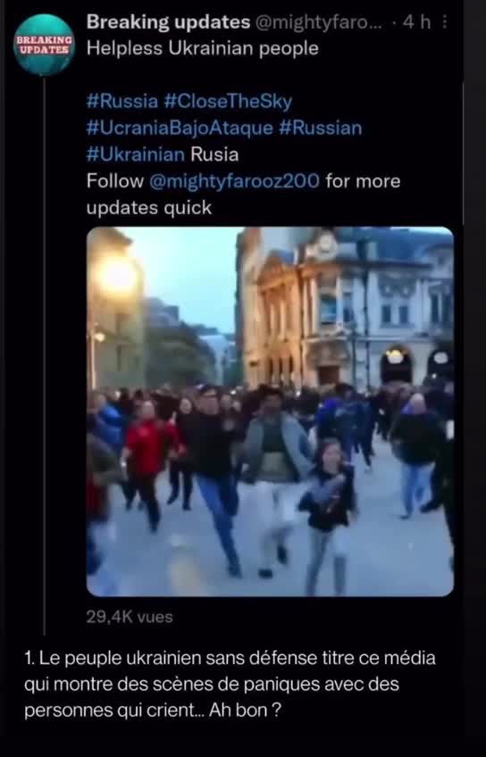 Helpless Ukrainians running for their lives