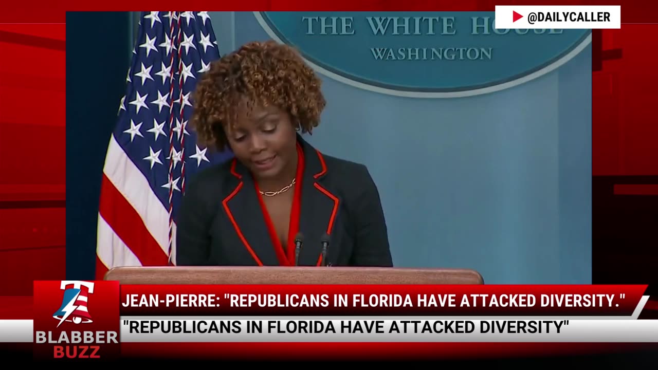 Jean-Pierre: "Republicans in Florida have attacked diversity."