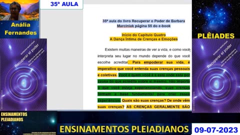 35ª Aula do Livro "Recuperar O Poder" Barbara Marciniak 09-07-2023. (H.Q.)