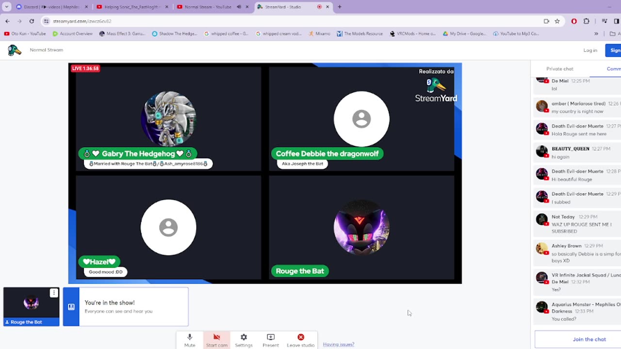 Did a live with Gabry on his channel