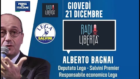 🔴 Intervista all'On. Alberto Bagnai su "Radio Libertà" (21/12/2023).