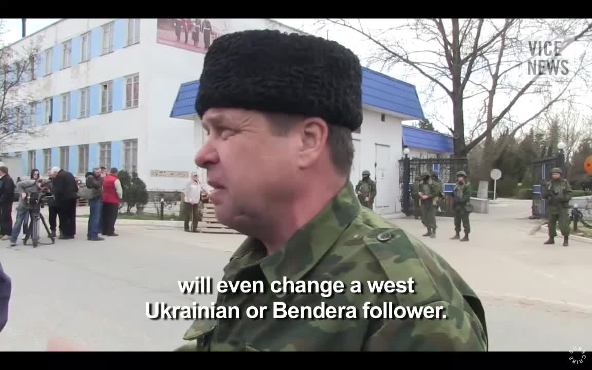 2014, Crimea joining Russia motivated by Banderas