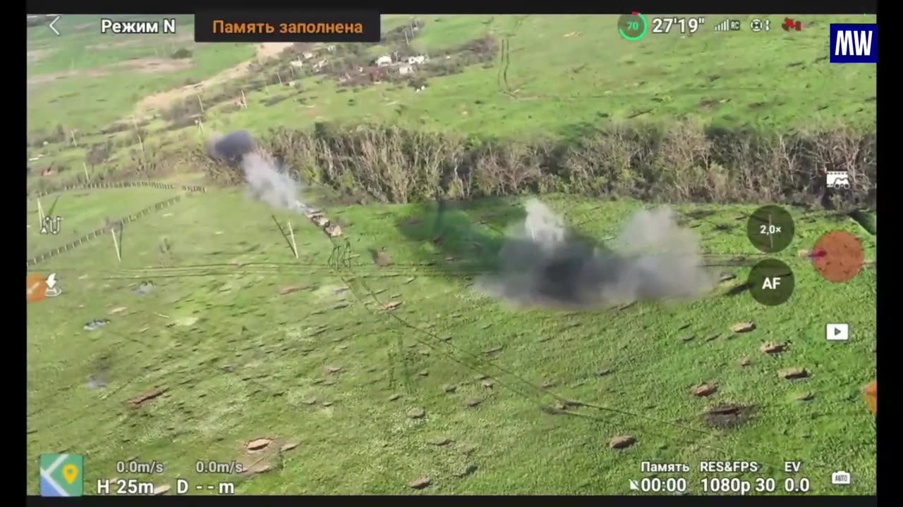 Watch the unique footage of the assault on the enemy