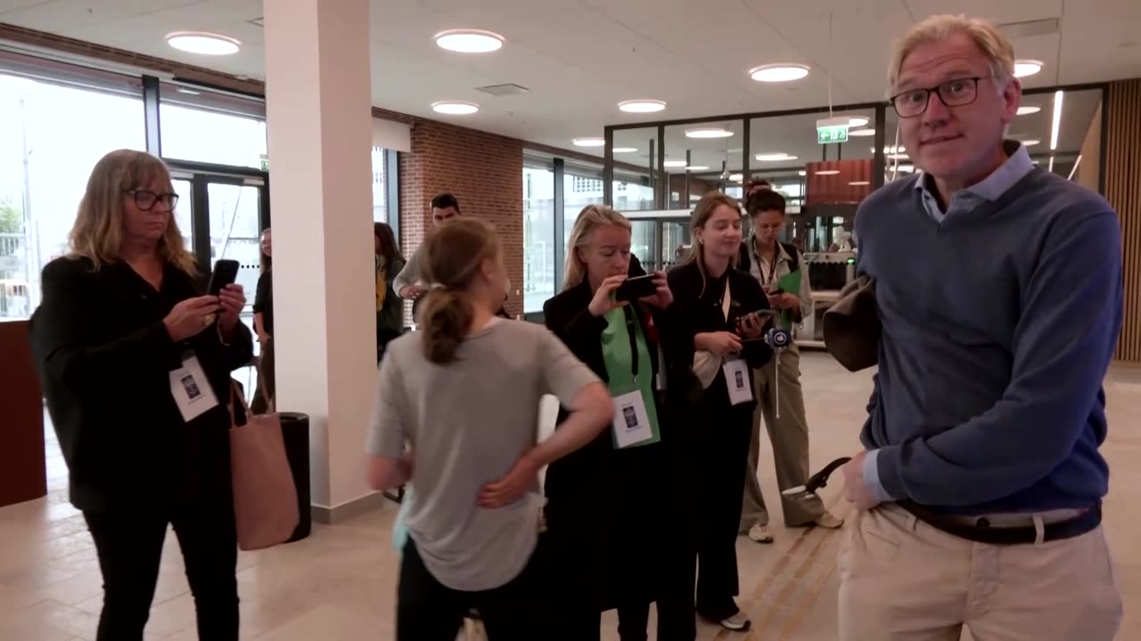 Greta Thunberg arrives at Sweden court