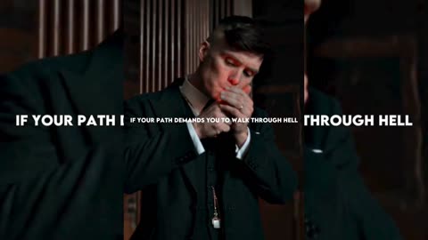 SIGMA RULE ~ IF YOUR PATH DEMANDS YOU TO WALK THROUGH || THOMAS SHELBY #quotes #peakyblinders