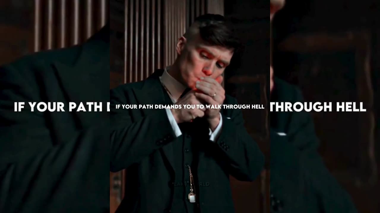 SIGMA RULE ~ IF YOUR PATH DEMANDS YOU TO WALK THROUGH || THOMAS SHELBY #quotes #peakyblinders