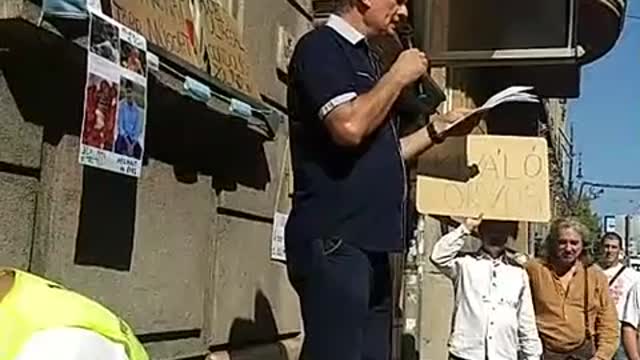 Magyar Orvosi Kamara versus etika | 2021.09.15. MOK székház előtt