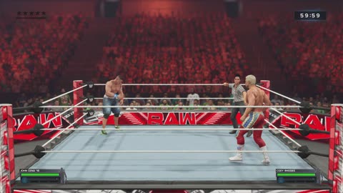 MATCH 153 CODY RHODES VS JOHN CENA WITH COMMENTARY