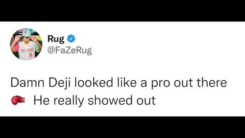 INFLUENCERS REACT TO DEJI VS FOUSEY BOXING FIGHT