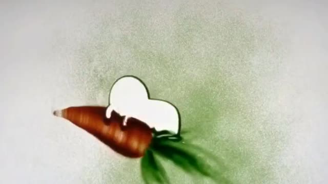 Share the drawing method of radish and cute rabbit, and remember to collect them.